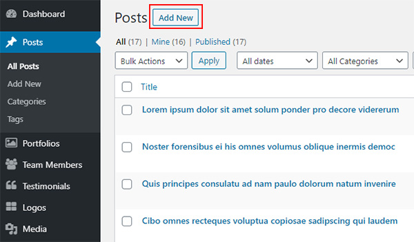 Create A New Post