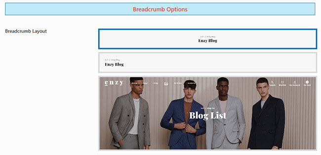 Header Breadcrumb