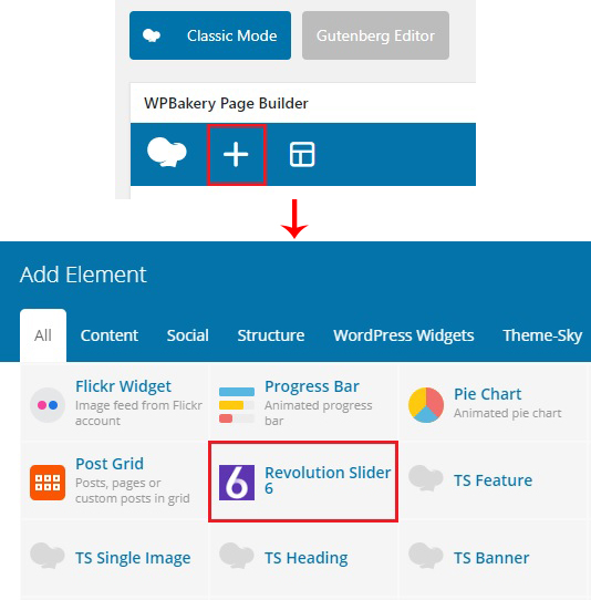 Add A Revolution Slider From WPBakery Page Builder
