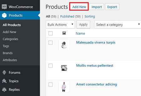 Adding Product