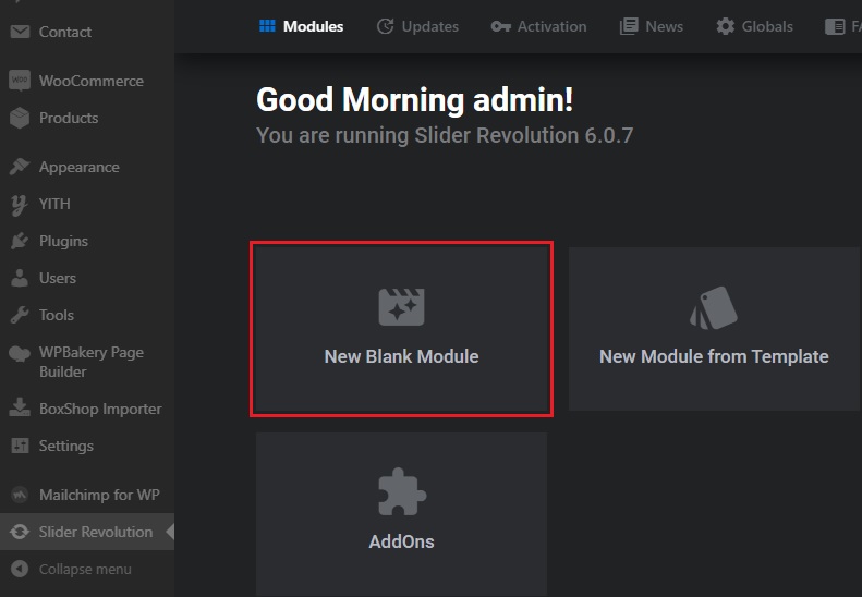 Create A New Revolution Slider