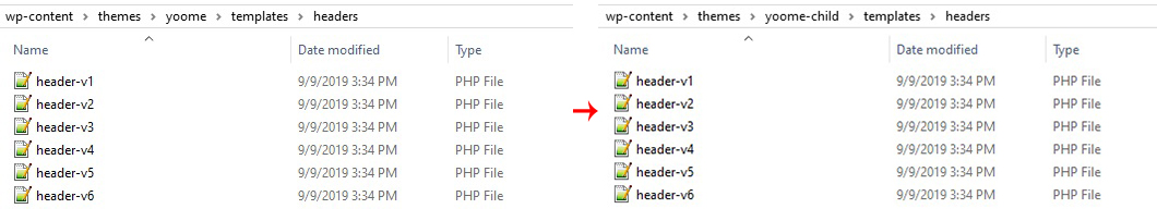 Header Customization