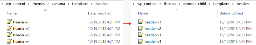 Header Customization