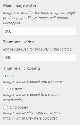 Product Image Sizes