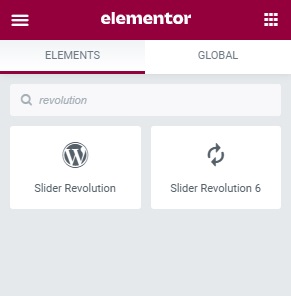 Add A Revolution Slider From Elementor