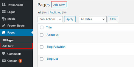 Create A New Page
