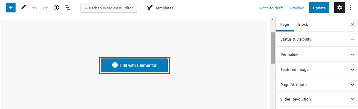 Edit with Elementor