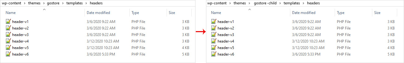 Header Customization