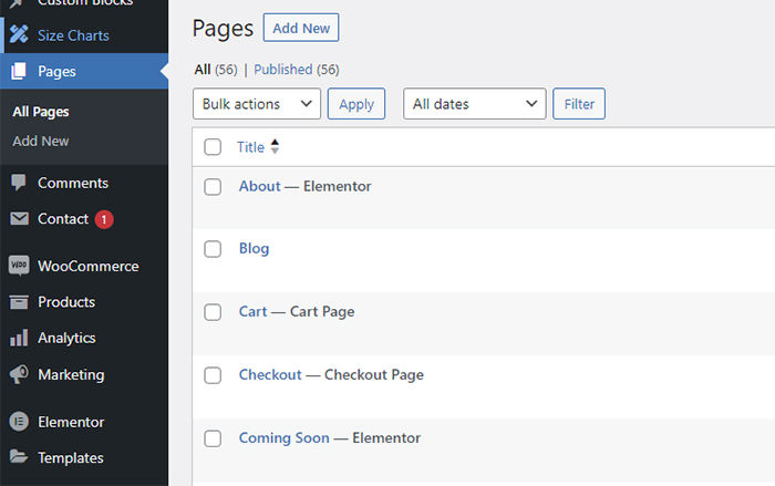 Create A New Page