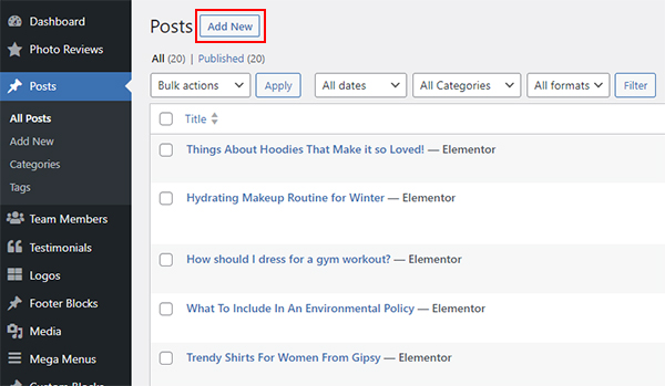 Create A New Post