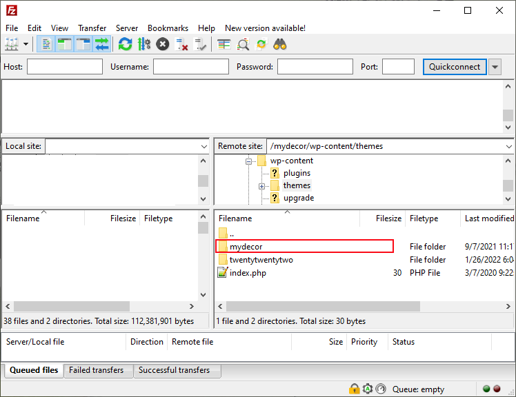 FTP Installation