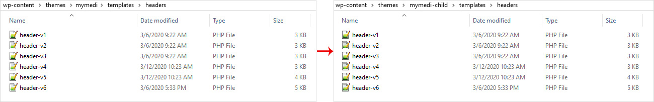 Header Customization