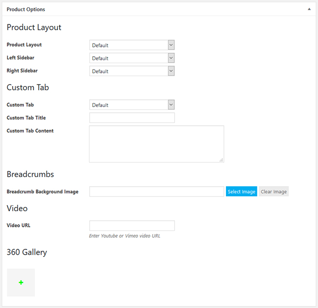 Product Options