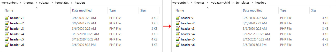 Header Customization