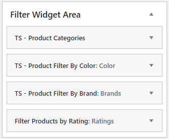 Product Category Filter